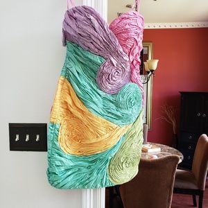 Terani couture colorful cocktail dress